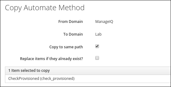 copy checkprovisioned Method details
