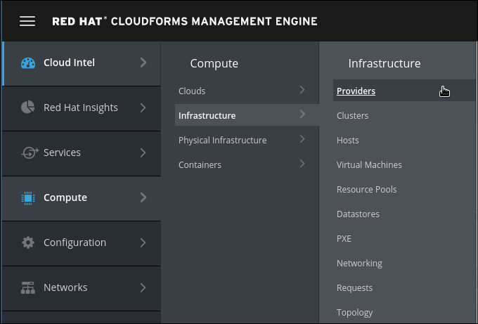 navigate to cloud providers