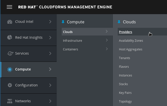 navigate to cloud providers