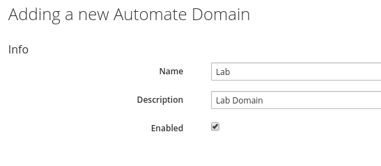 add new lab domain