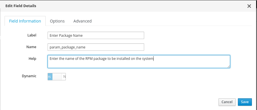 package_name field details