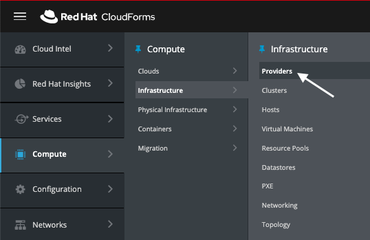 navigate to cloud providers